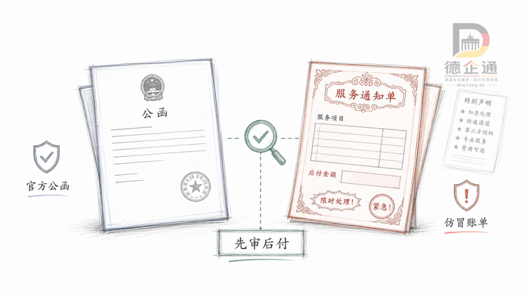 02 官方公函与仿冒账单识别